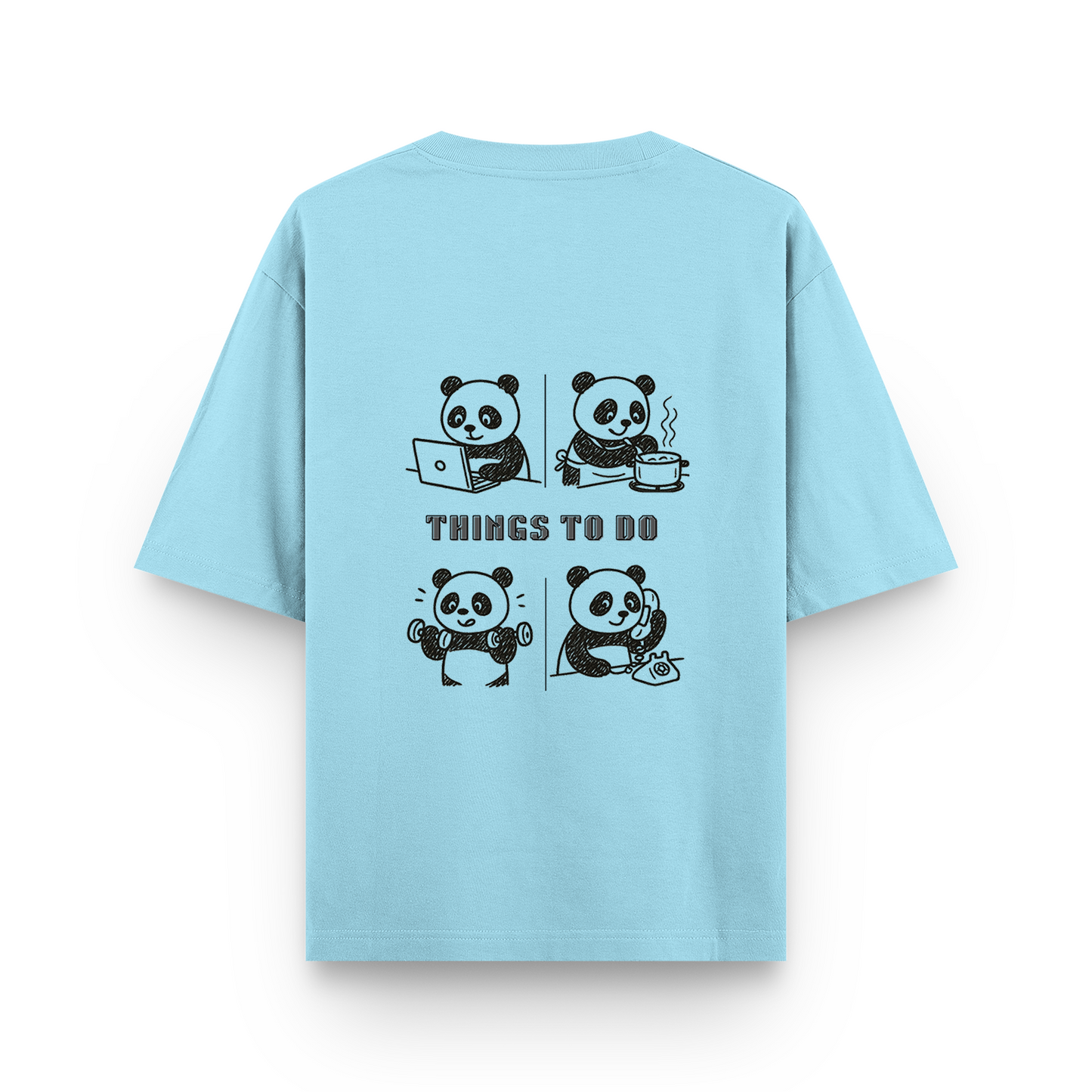 Panda Unisex - Oversized Classic T-Shirt