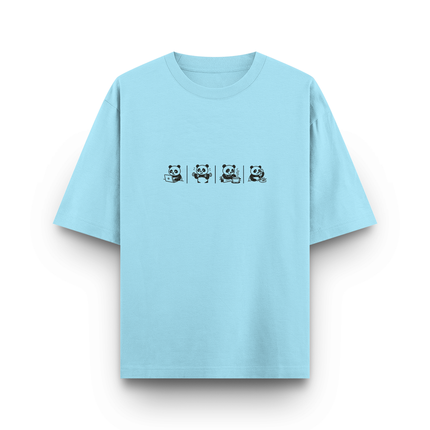 Panda Unisex - Oversized Classic T-Shirt