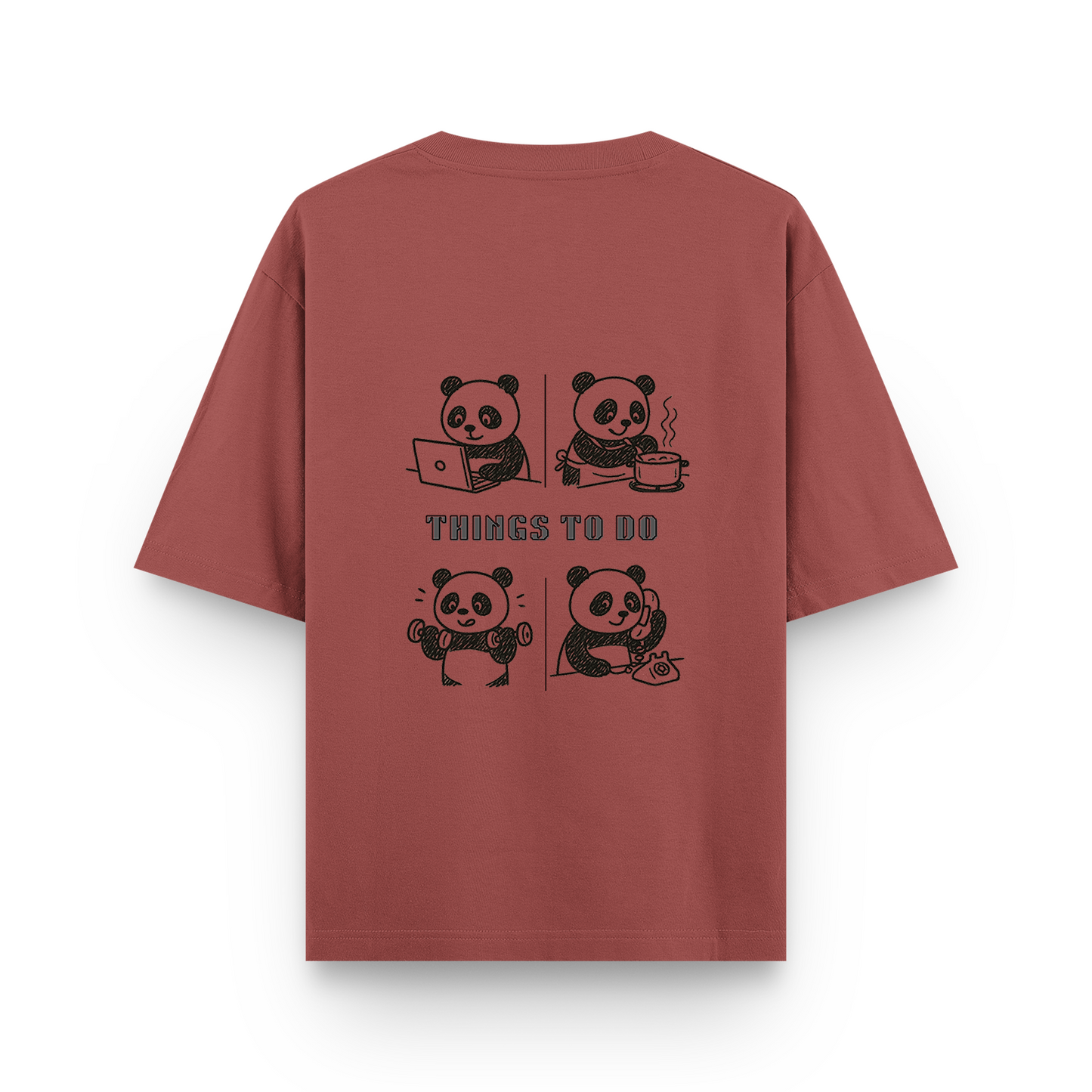 Panda Unisex - Oversized Classic T-Shirt