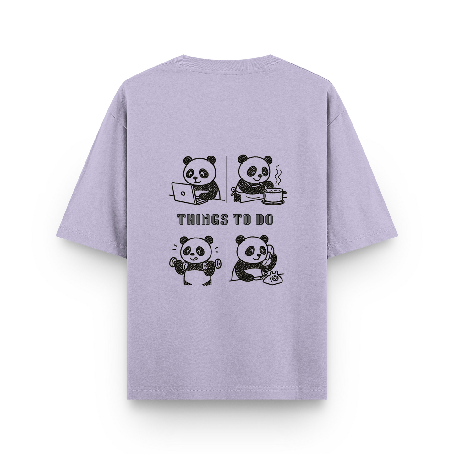 Panda Unisex - Oversized Classic T-Shirt