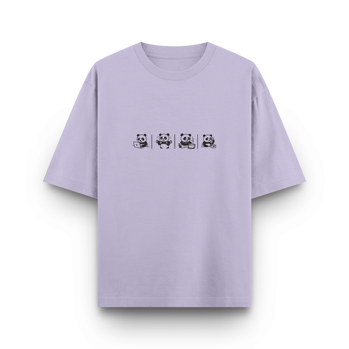 Panda Unisex - Oversized Classic T-Shirt