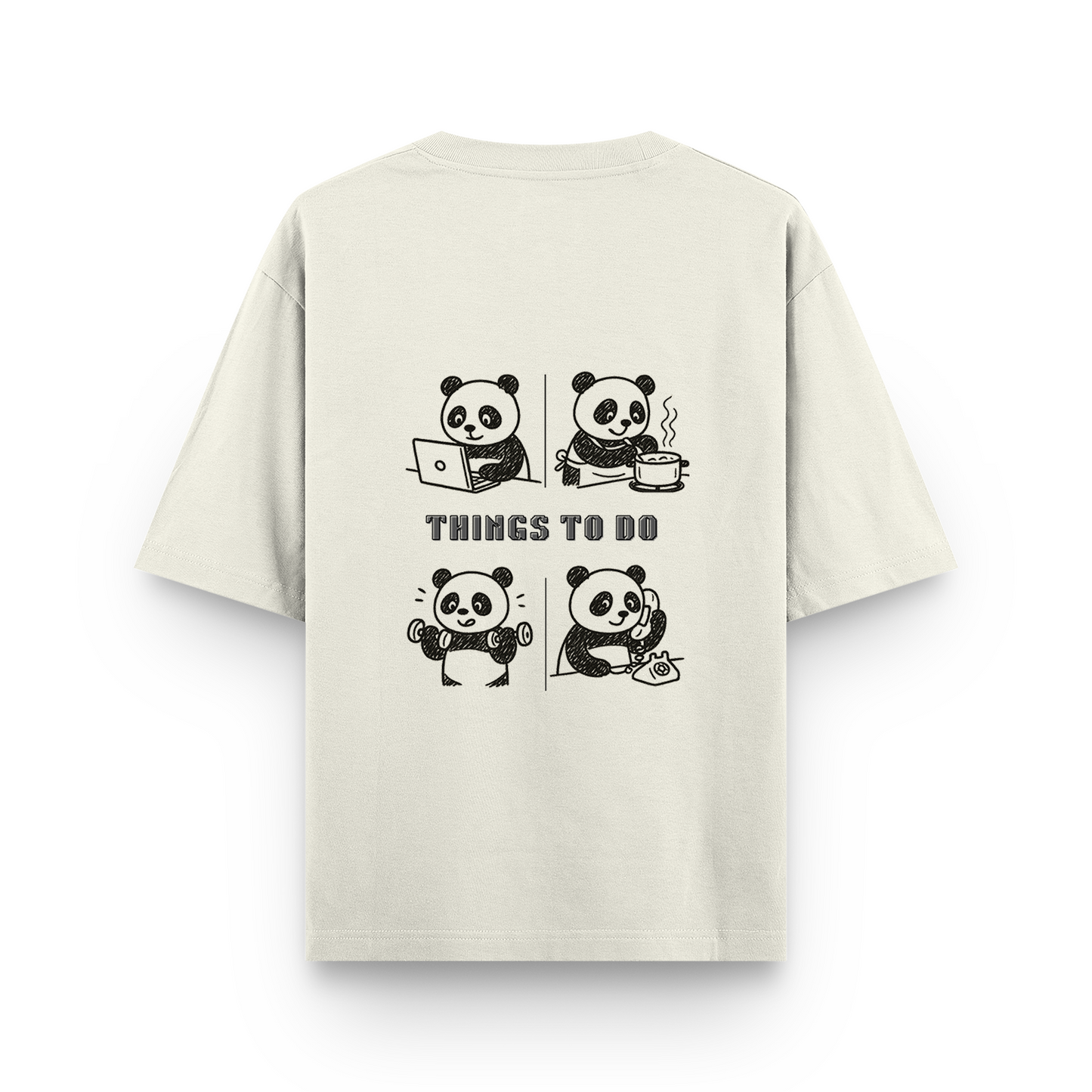 Panda Unisex - Oversized Classic T-Shirt