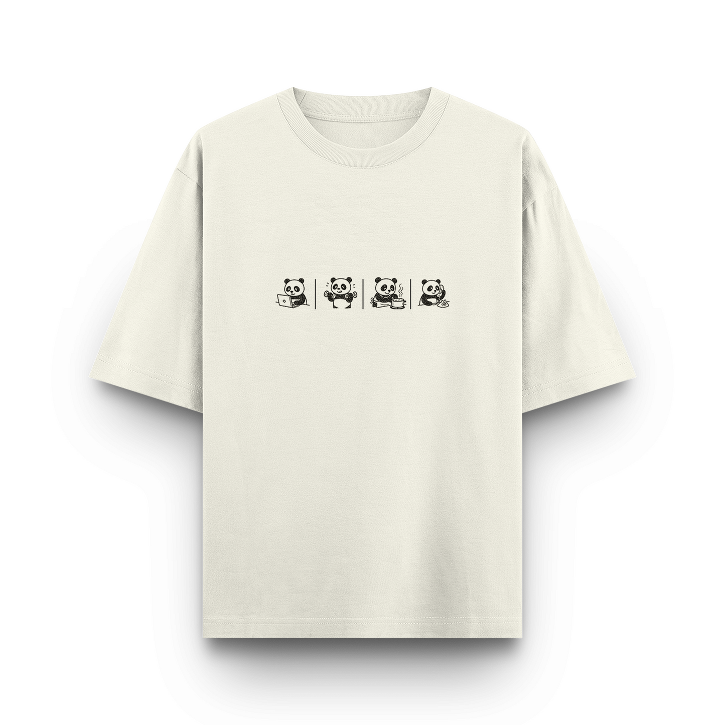 Panda Unisex - Oversized Classic T-Shirt