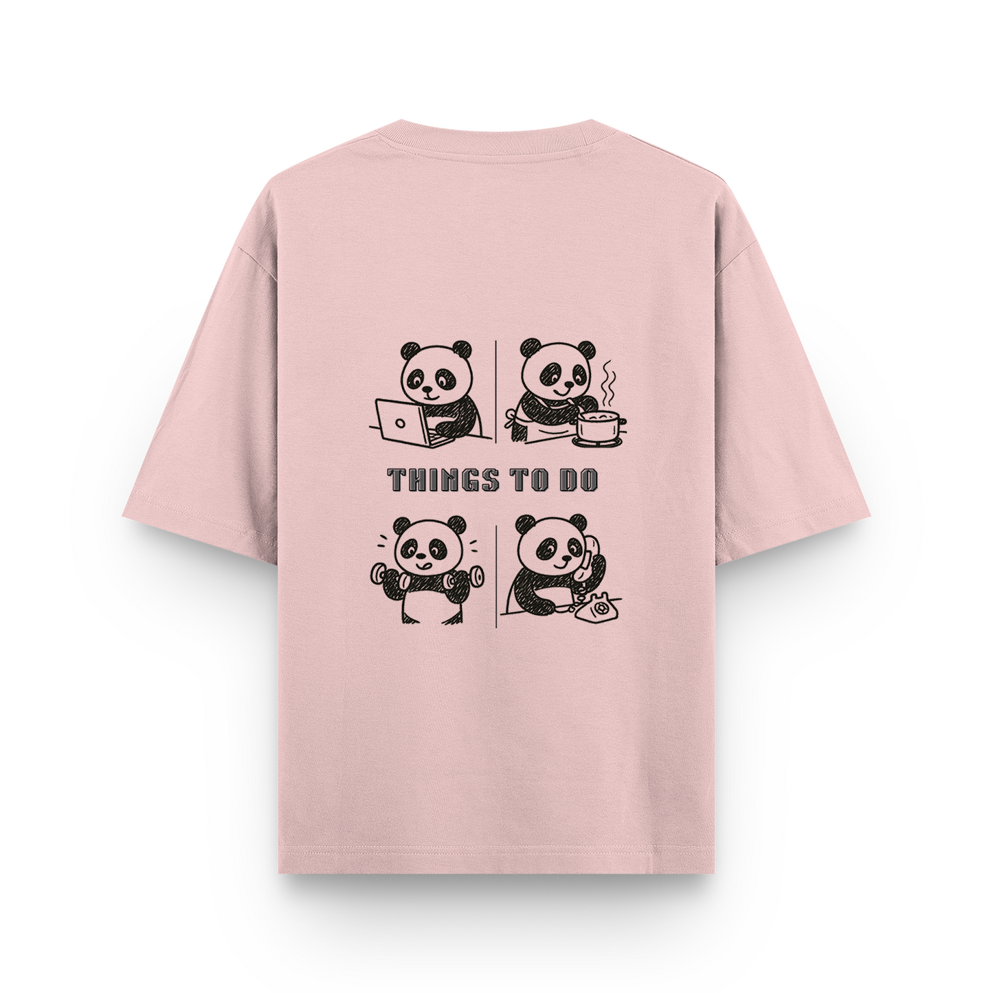 Panda Unisex - Oversized Classic T-Shirt