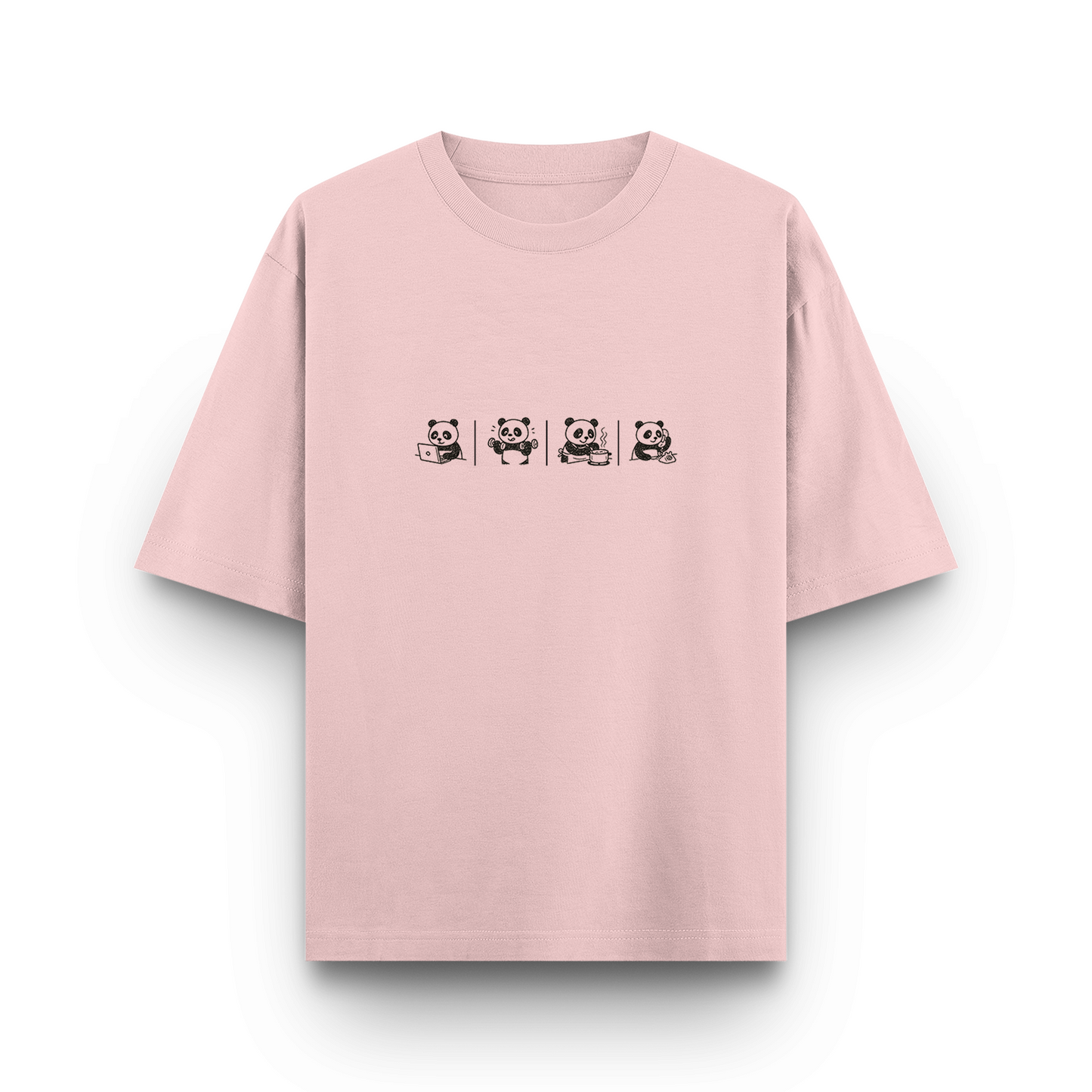 Panda Unisex - Oversized Classic T-Shirt
