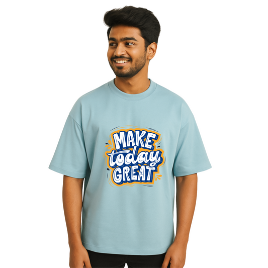 Make Today Great Terry Oversized Tshirt