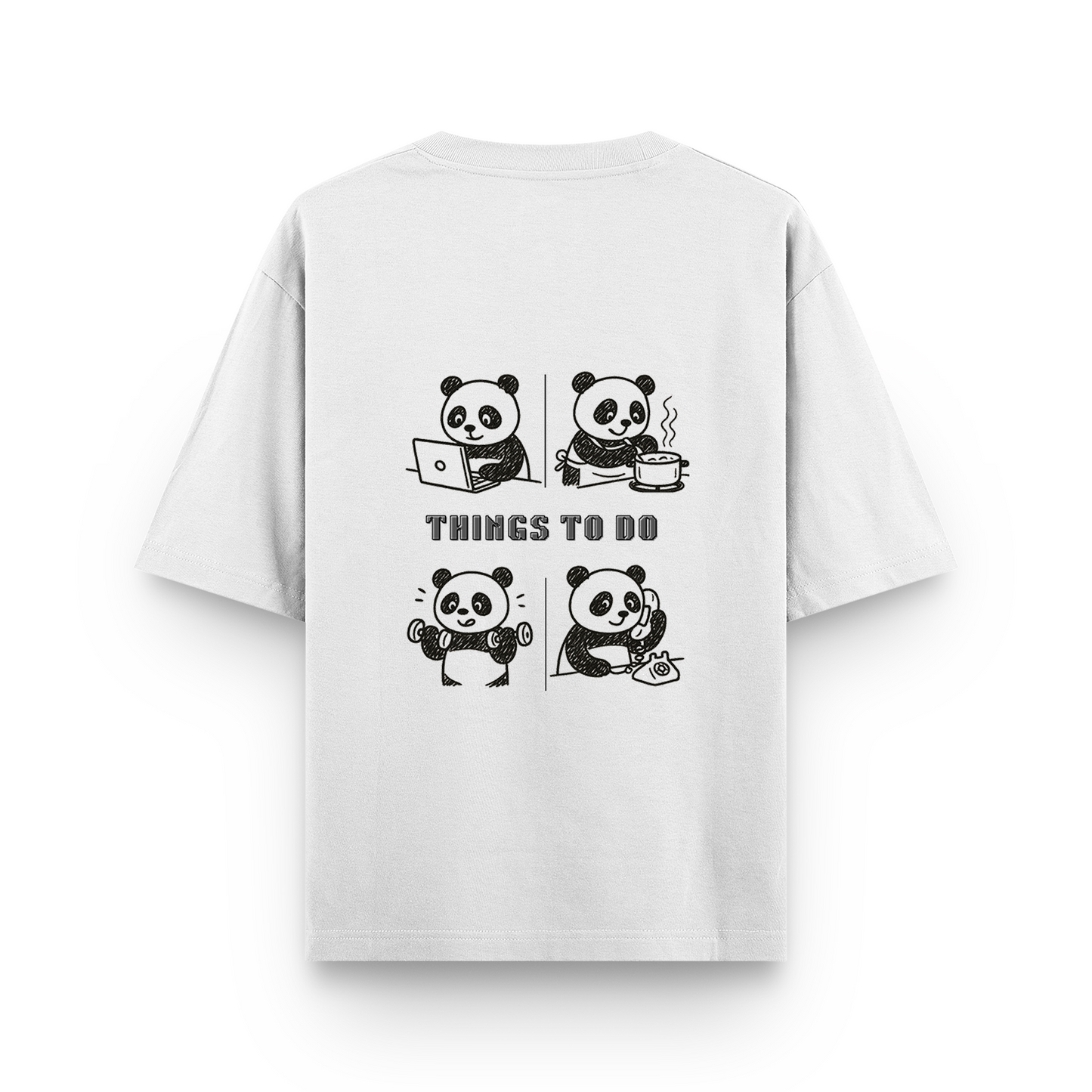 Panda Unisex - Oversized Classic T-Shirt